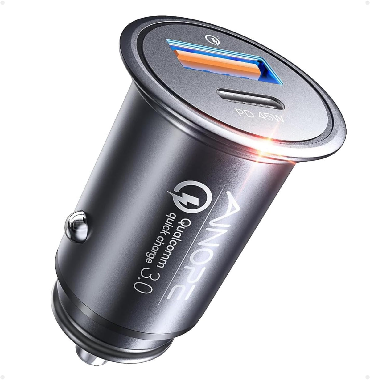 AINOPE 67.5W 12V Car Charger, Cigarette Lighter USB Charger Fast Charging