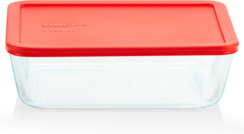 Pyrex Simply Store 11 Cup Glass Food Storage Container, BPA-Free Lid
