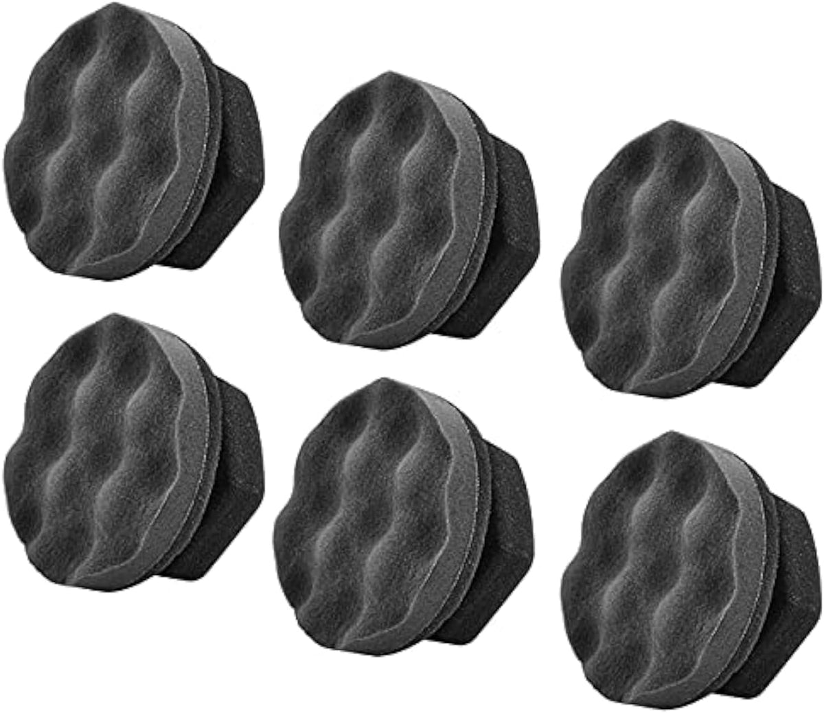 IPELY 2 Pack Large Tire Shine Applicator Pad, Durable and Reusable Hex-Grip Tire Dressing Applicator Pad for Applying Tire Shine