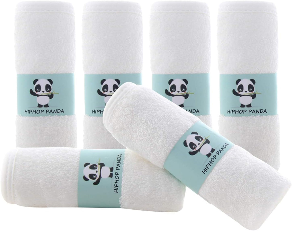 HIPHOP PANDA Ultra Soft Baby Washcloths, 2-Layer Absorbent Wash Cloths