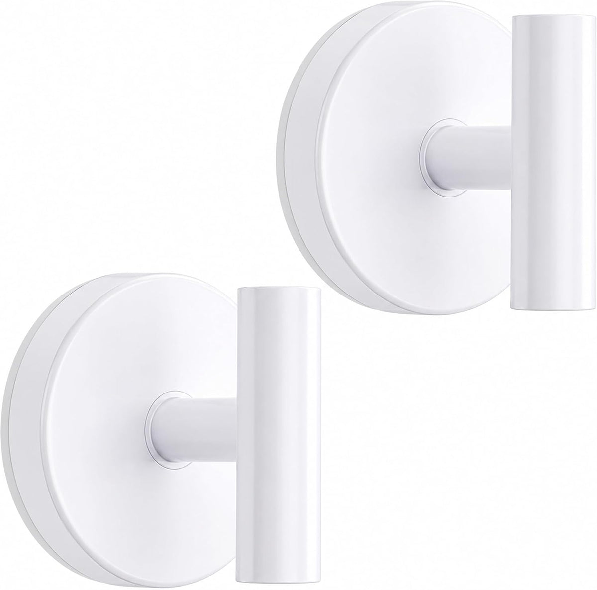 MOTAIPEAK Suction Cup Hooks for Shower, Shower Hooks for Inside Shower, No Drill Towel Hooks for Bathroom, Removable Suction Hooks for Glass, Mirror, Tile, Waterproof, Rustproof – Black (2 Pack)