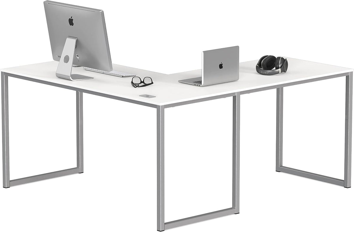 SHW Mission 40-Inch Home Office Computer Desk, Black