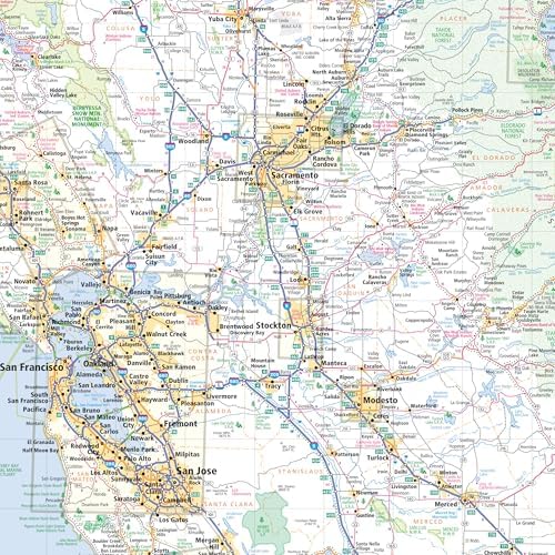 Rand McNally Easy to Read: California State Map