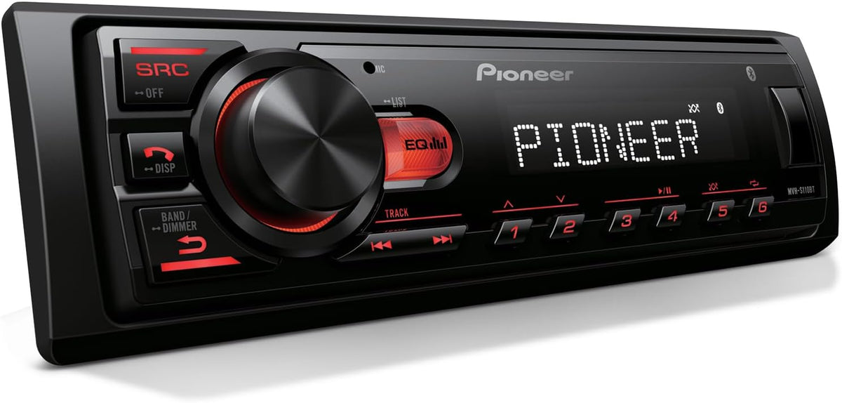 Pioneer MVH-S110BT 1-Din Digital Media Car Stereo with Bluetooth