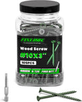 Deck Screws 3 Inch, 310PCS, FIXLINK #10 x 3 Wood Screws, Tan