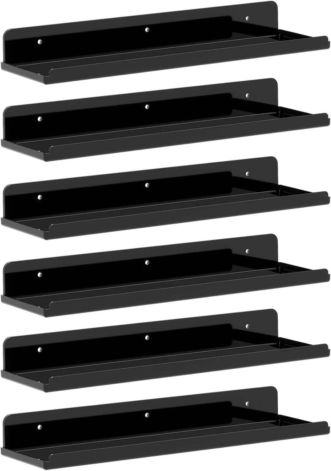 Lifewit Acrylic Floating Shelves for Bathroom 14" Clear, 4 Pack