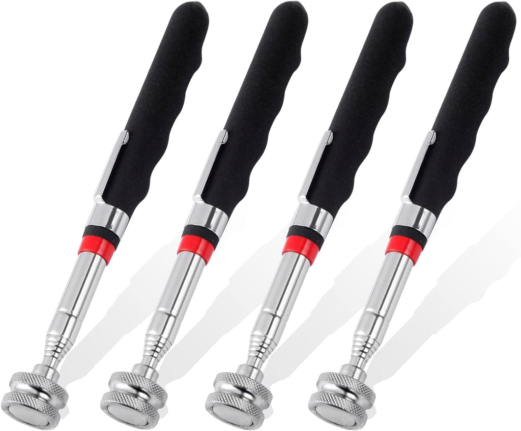 1 Piece 3.5LBs Telescoping Magnetic Pickup Tool, with Pen Clip Design, Magnet Stick Rod Extendable 5.1" to 25.4" for Men, Birthday, Father's Day, Christmas Gift