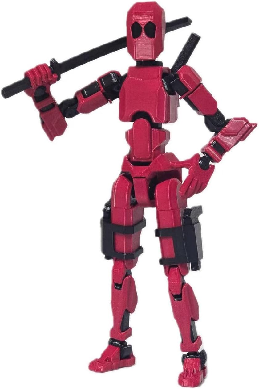 FoxVilla Titan 13 3D Printed Action Figure, Assembled Dummy 13 (Golden)