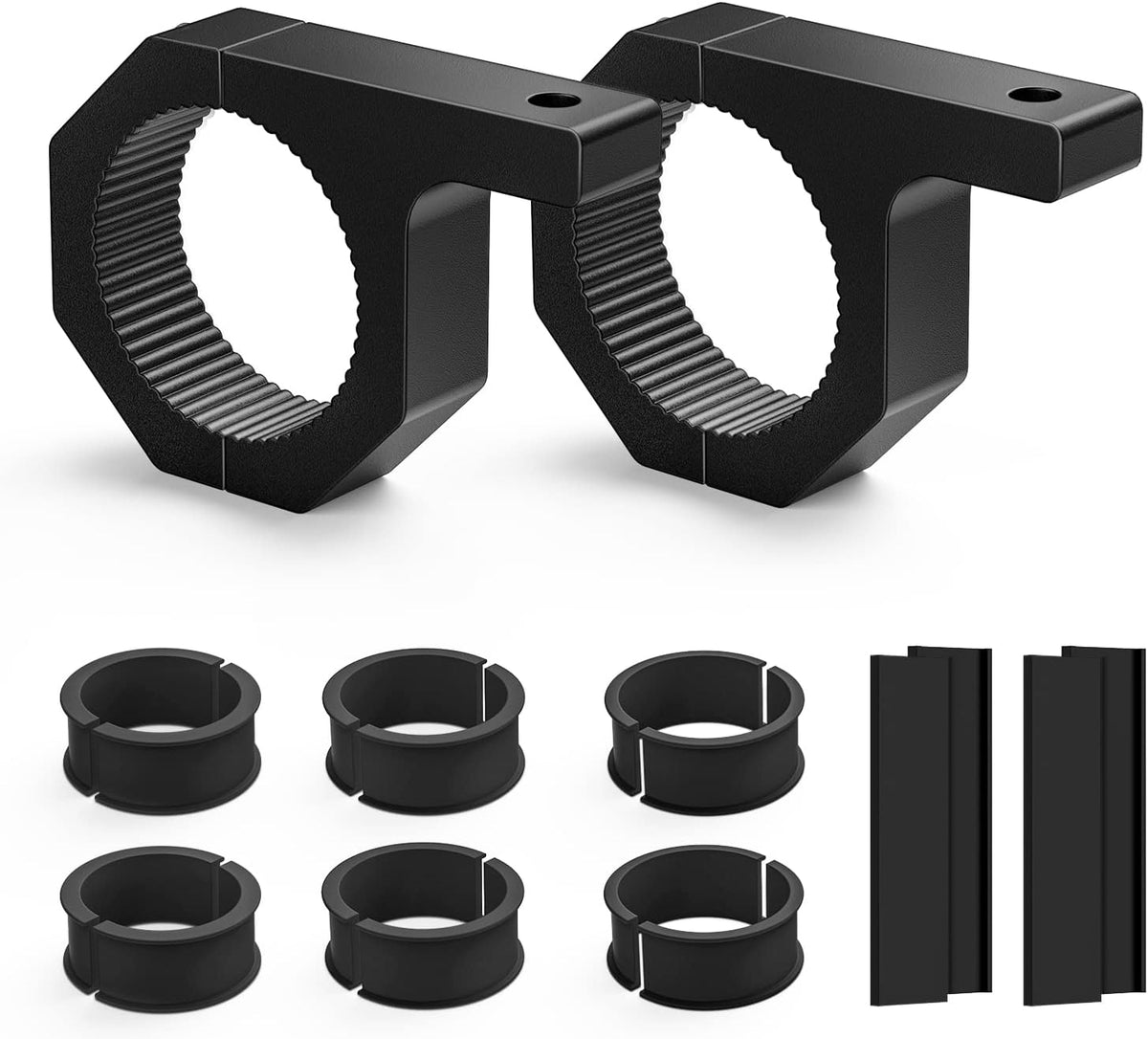 Nilight 2 Pack Off Road LED Light Mount Bracket, Horizontal Tube Clamp