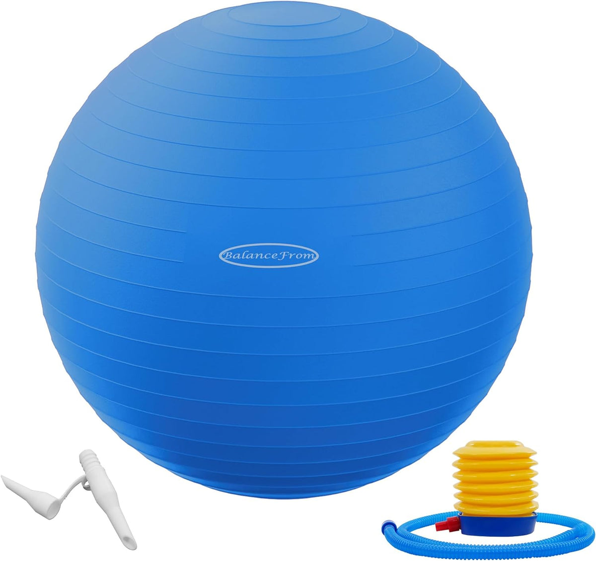 Fitvids Anti-Burst and Slip Resistant Exercise Ball Yoga Ball Fitness Ball Birthing Ball with Quick Pump