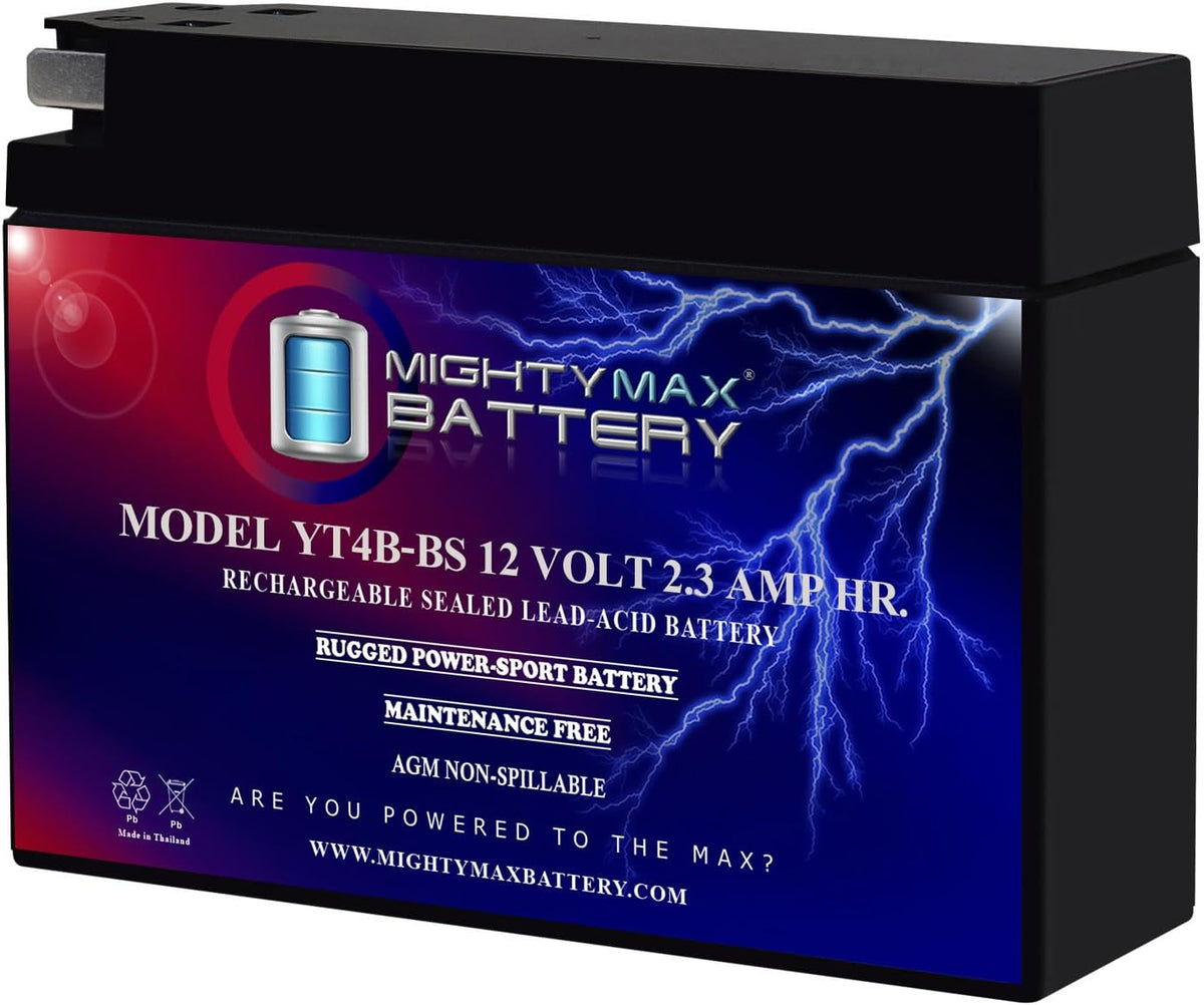 Mighty Max Battery YTZ14S -12 Volt 11.2 AH, 230 CCA, Rechargeable Maintenance Free SLA AGM Motorcycle Battery