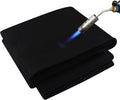 Welding Blanket Fireproof – Matace Carbon Felt Soldering Mat & Pad, 5mm Flame Retardant Fabric, Heat Shield for Brazing, Stove Wick, Automotive Repair, HVAC Plumbing - 12x14 Inch, 2 Pack, Black
