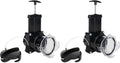 Camco Camper/RV Gate Valve - Features Built-In 3.5-Inch Clear Adapter & 4 Bayonet Prongs - Fits 3-Inch Sewer Fittings & Connects Easily to RV Drain Pipe (39053)