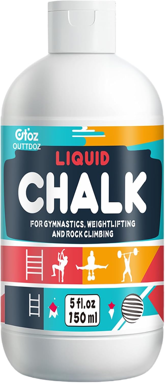 Liquid Chalk 2 oz & 12 oz, Mess-Free Gym Chalk for Lifting
