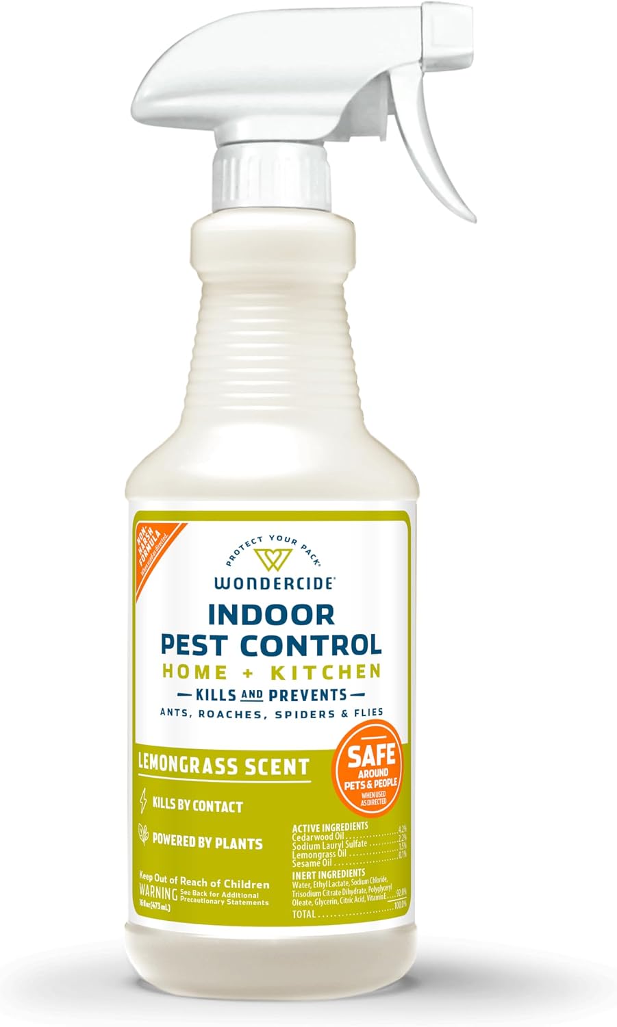 Wondercide - Indoor Pest Control Spray for Home & Kitchen Peppermint 16 oz
