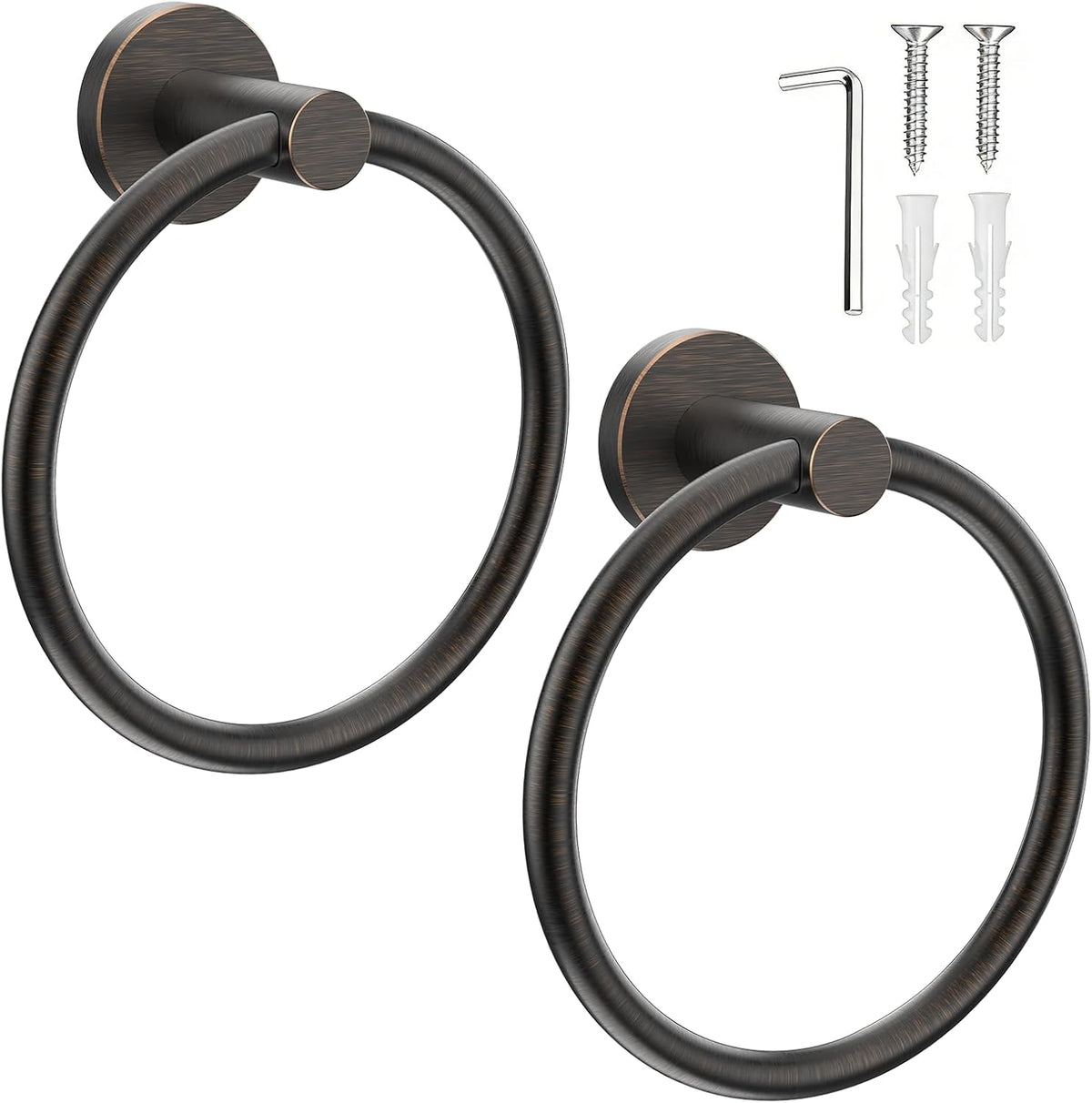 SetSail Towel Holder for Bathroom Wall Matte Black Towel Ring