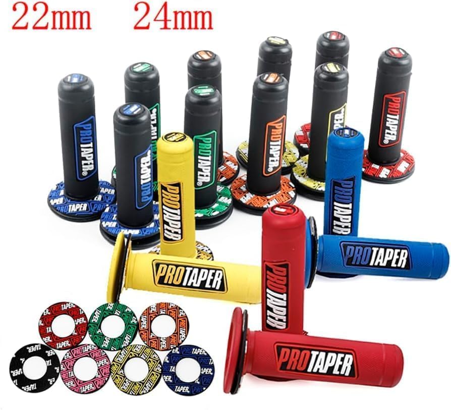 7/8" Motorcross Handle Grips Dirt Bike 22mm 24mm Truster Grips Motorcycle Ergonomic Bar End Non Slip Grip Gel Gep Scooter Cruiser Racing Mountain