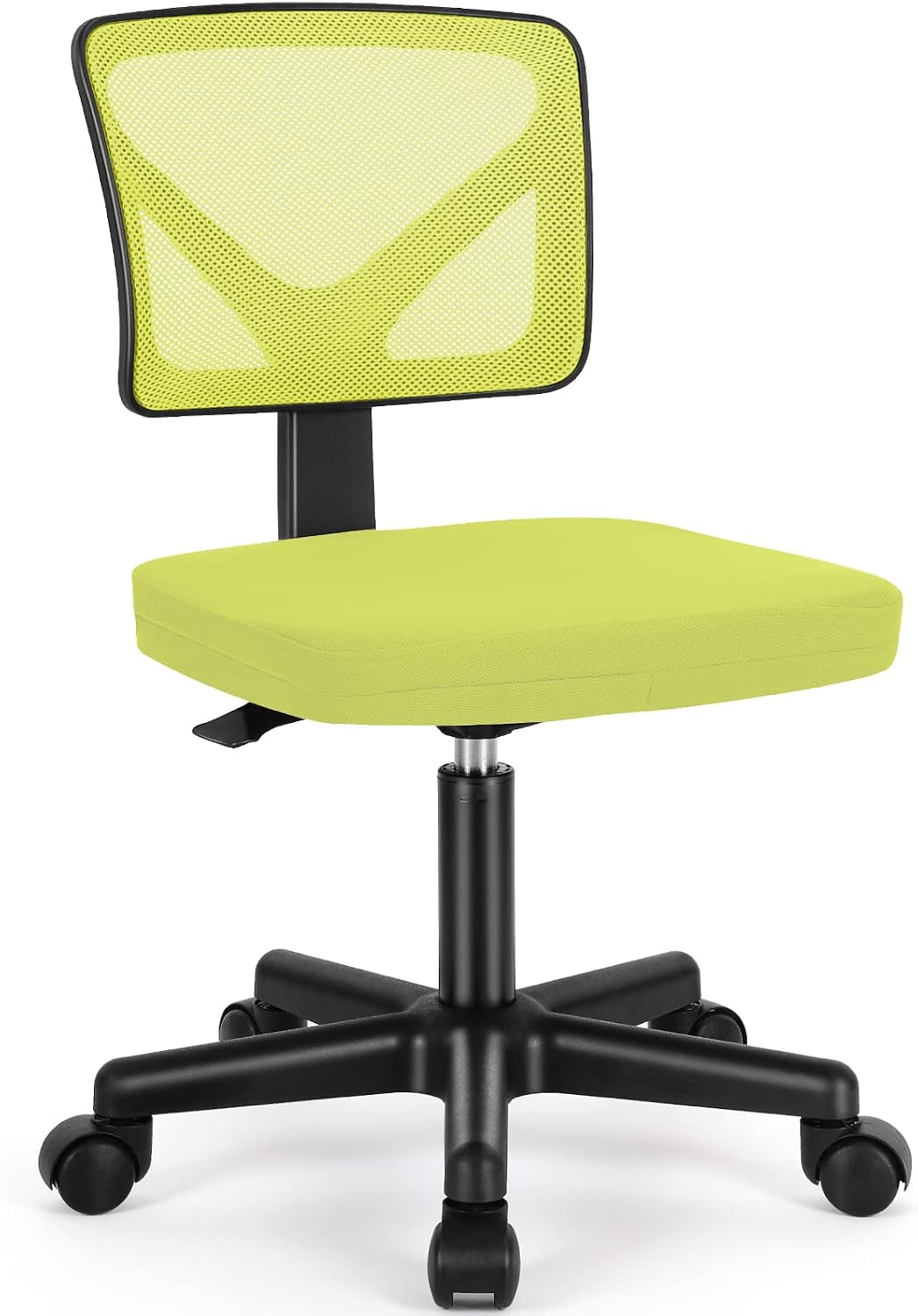 Sweetcrispy Small Armless Desk Chair, Mesh Rolling Office Chairs