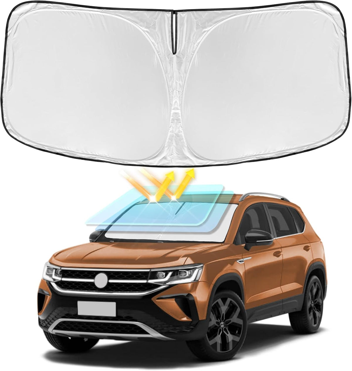 for Toyota Tacoma 2016-2024 2025 2026 Sun Shade Sunshade Windshield Cover