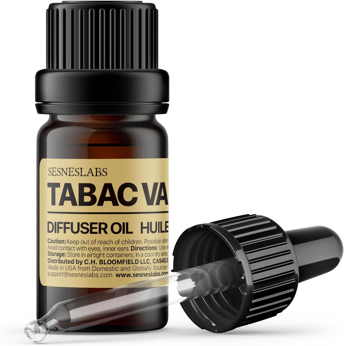 sesneslabs Santal Diffuser Oil, Niche Scent, Amber Coco Vanilla Cedar Sandalwood Musk Essential Oils Blend for Ultrasonic Diffuser Scent Projects(.33 oz/10 ml)