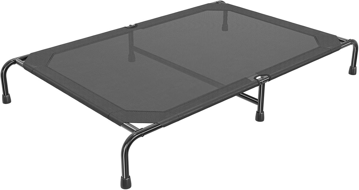 Simple Trending Raised Dog Bed for Large Dogs, Waterproof XL Dog Cot, Grey