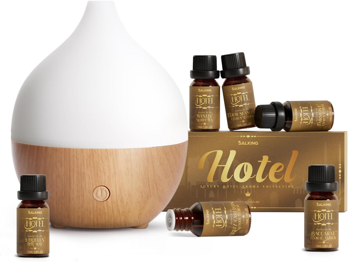 SALKING Essential Oil Diffuser for Home, 100ml Small Aromatherapy Diffuser
