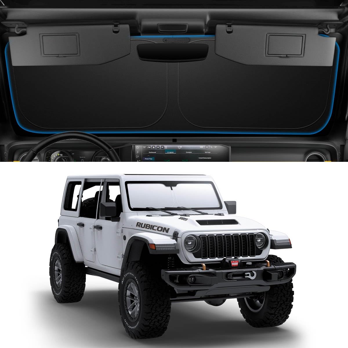 Spigen ZeroGap Windshield Sunshade for All Tesla Model Y & 3