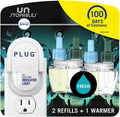 Febreze Plug-in Air Freshener, Odor-Fighting Scented Oil Refill, Air Fresheners for Home, Bathroom and Kitchen, Long Lasting, Unstopables Fresh Scent, 0.87oz Refills, Multi Color, 3 Count