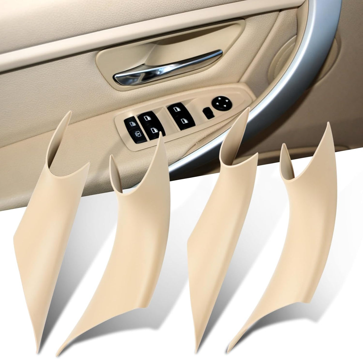 Jaronx 2PCS Door Handle Covers for BMW 3 Series F30/F31 4 Series F32