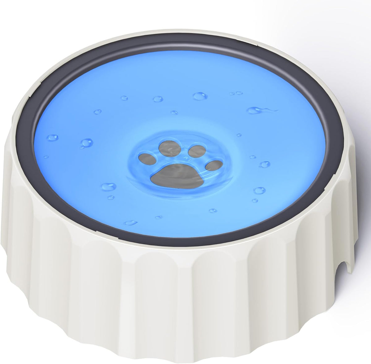 Dog Water Bowl No Spill 70oz/2L Large Capacity Dispenser Non Slip No Splash Bowl Pet Slow Feeder No Drip Dog Water Bowl on Vehicle Slow Water Bowl for Dogs and Cats