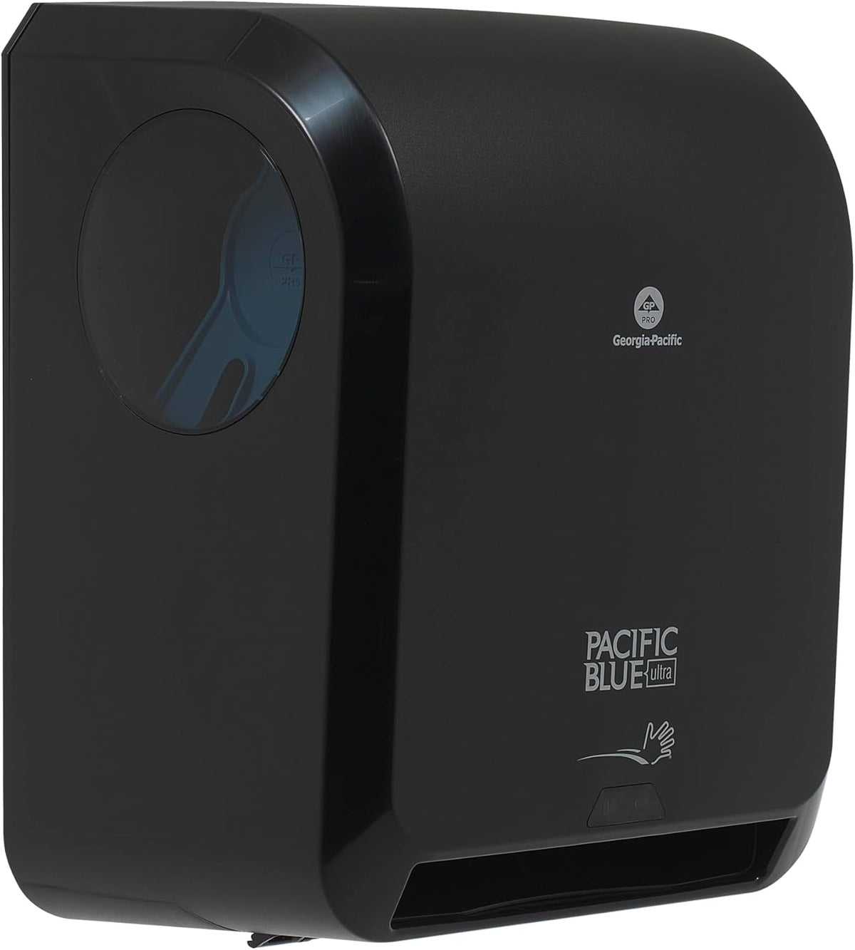 Pacific Blue Ultra 8" High-Capacity Automated Touchless Paper Towel Dispenser by GP PRO (Georgia-Pacific); Black; 59590; 12.9" W x 9" D x 16" H; 1 Dispenser