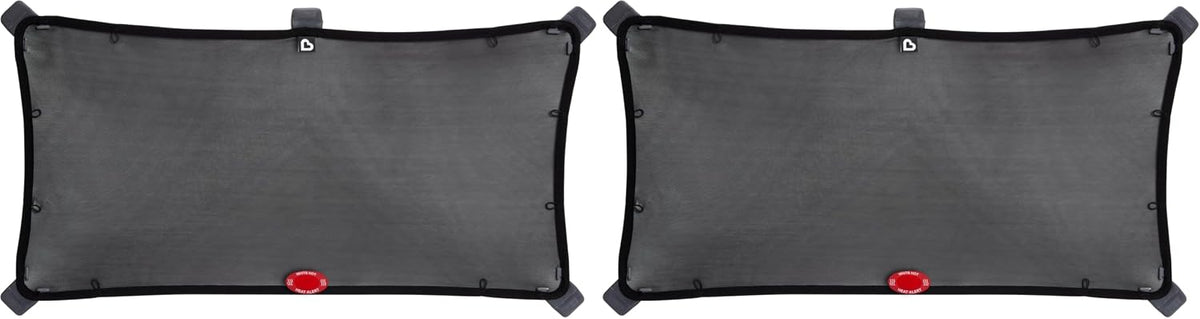 Munchkin Brica Magnetic Stretch-to-Fit Car Window Shades, Black, 1 Pack