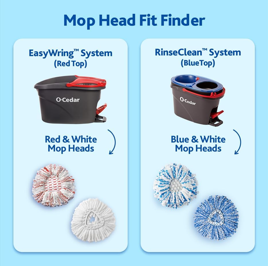 O-Cedar EasyWring Spin Mop Head Refill (Pack of 6)
