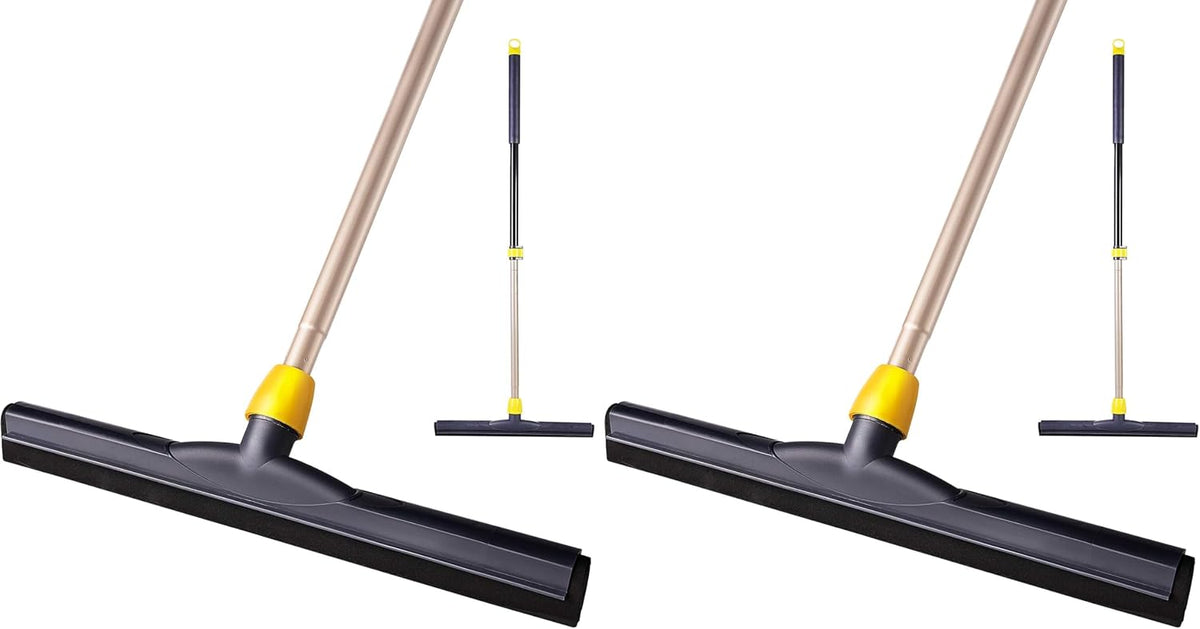 Yocada Floor Squeegee Scrubber Adjustable Telescopic Pole Heavy Duty 54.3"