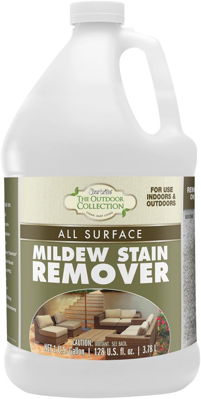 STAR BRITE Outdoor Collection Mildew Stain Remover, Professional Strength
