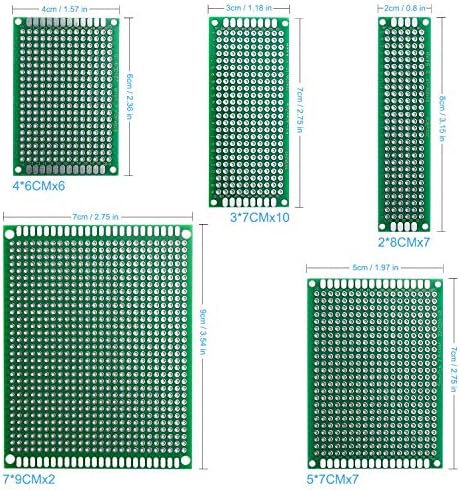 ELEGOO 32Pcs Double Sided PCB Board Prototype Kit for DIY Soldering