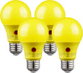 TORCHSTAR 4-Pack Dusk to Dawn LED Light Bulb Outdoor, A19, 2700K