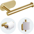 JOPOFI Toilet Paper Holder - Adhesive Toilet Paper Holder - Matte Black