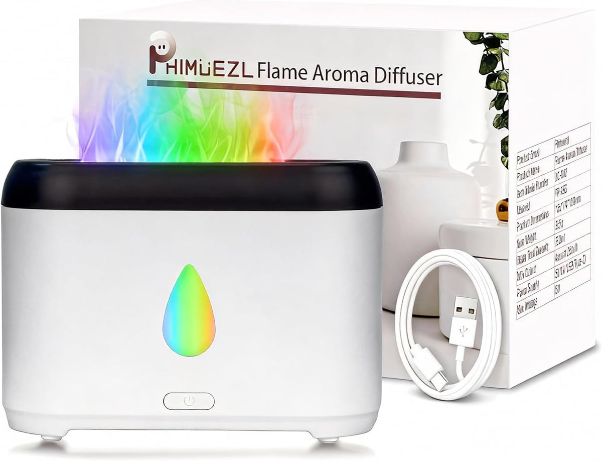 Flame Diffuser for Essential Oils, 200ml Small Oil Diffuser