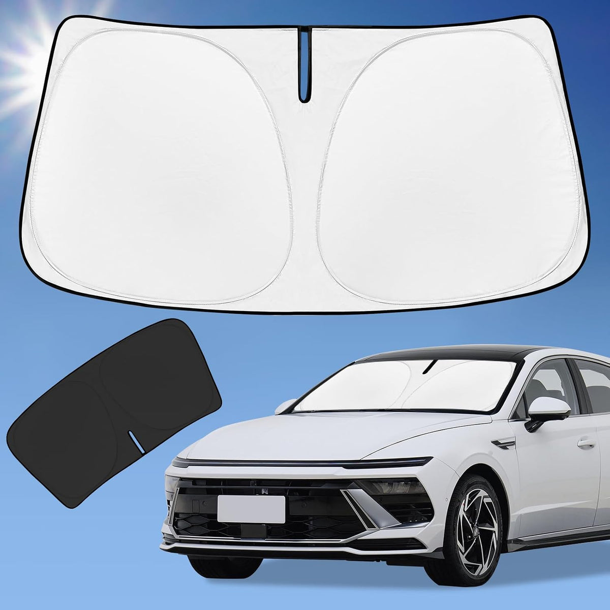 for Toyota Tacoma 2016-2024 2025 2026 Sun Shade Sunshade Windshield Cover