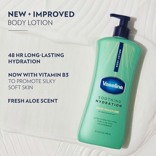 Vaseline Soothing Hydration Body Lotion with Aloe Vera Extract 20.3oz 3ct