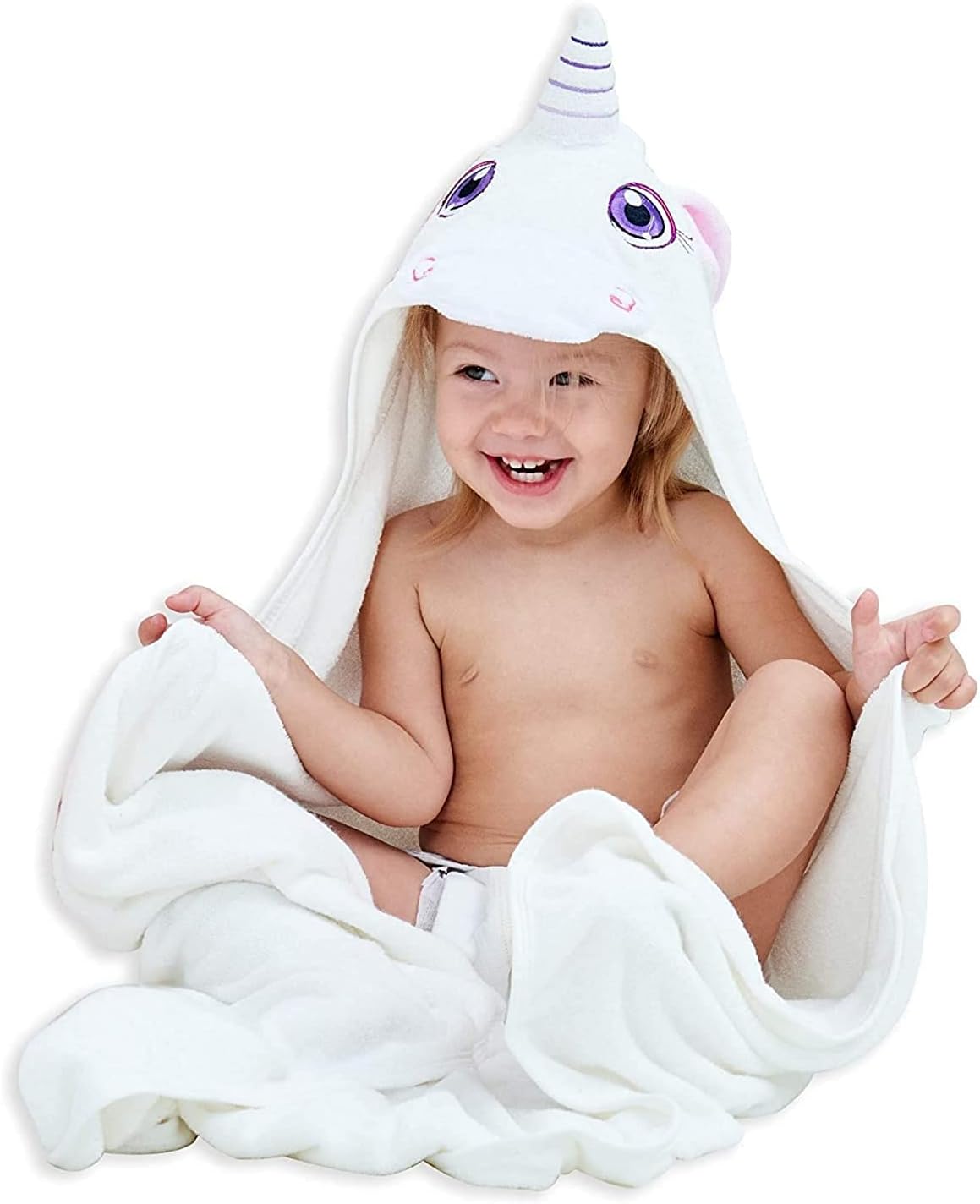 HIPHOP PANDA Ultra Soft Hooded Baby Towel - 2-Layer Thick 500GSM Absorbent