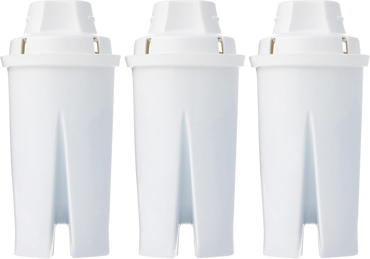 Amazon Basics Enhanced Water Filters for Pitcher, Brita Compatible, 3-Pack