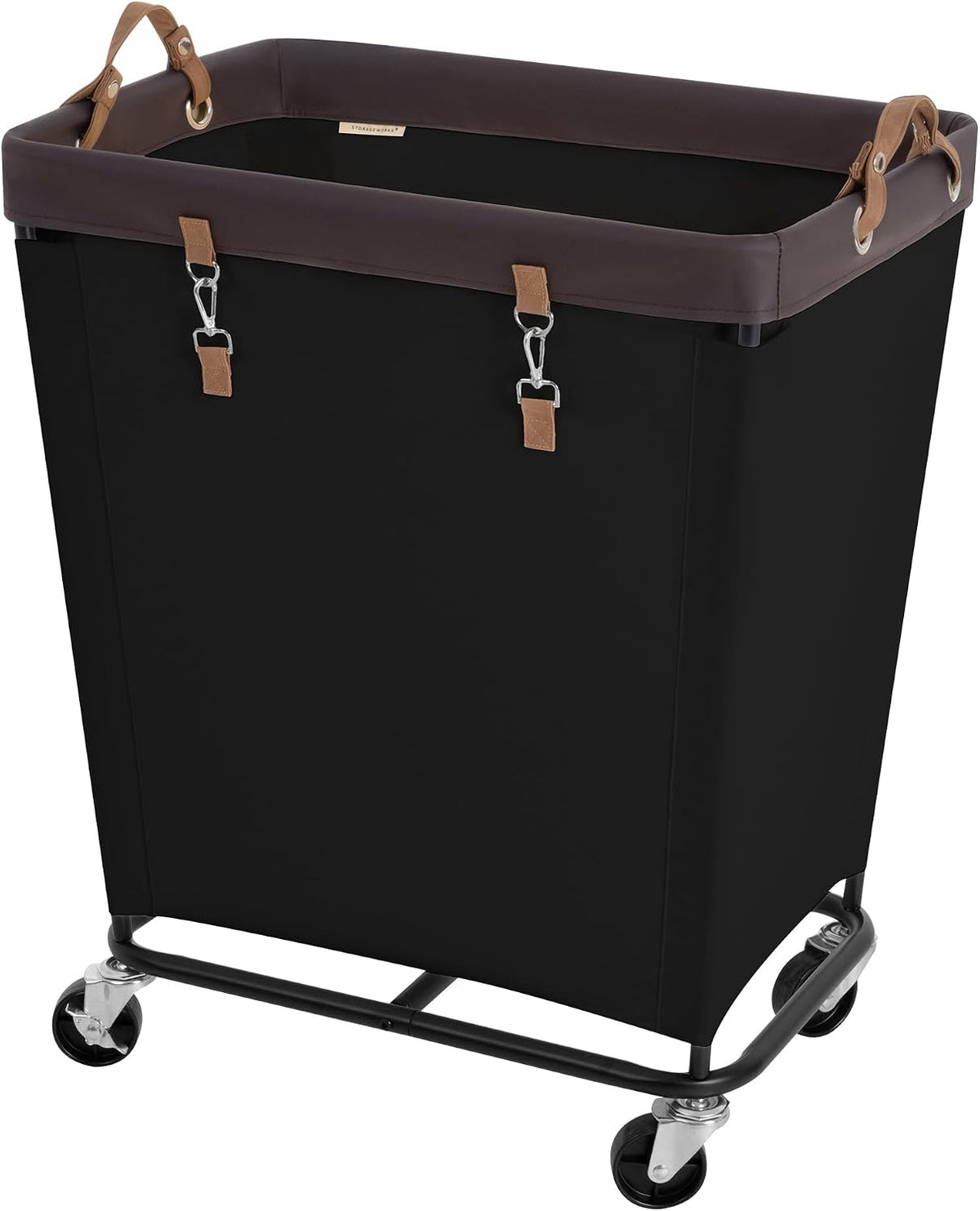 StorageWorks 160L Laundry Basket with Wheels, Rolling Hampers for Clothing