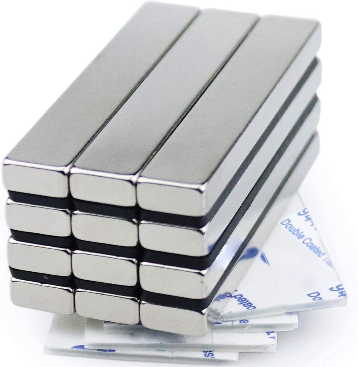 MIKEDE Strong Neodymium Magnets with Adhensive Backing 60x10x3 mm, 5 Pcs