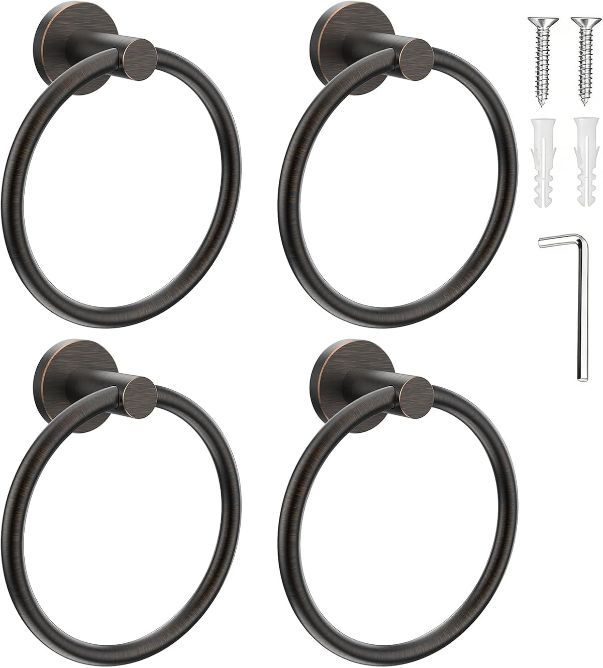 SetSail Towel Holder for Bathroom Wall Matte Black Towel Ring