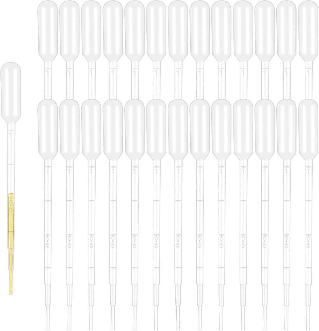 Moveland 200PCS 3ml Disposable Plastic Transfer Pipettes for Oil Lab Art