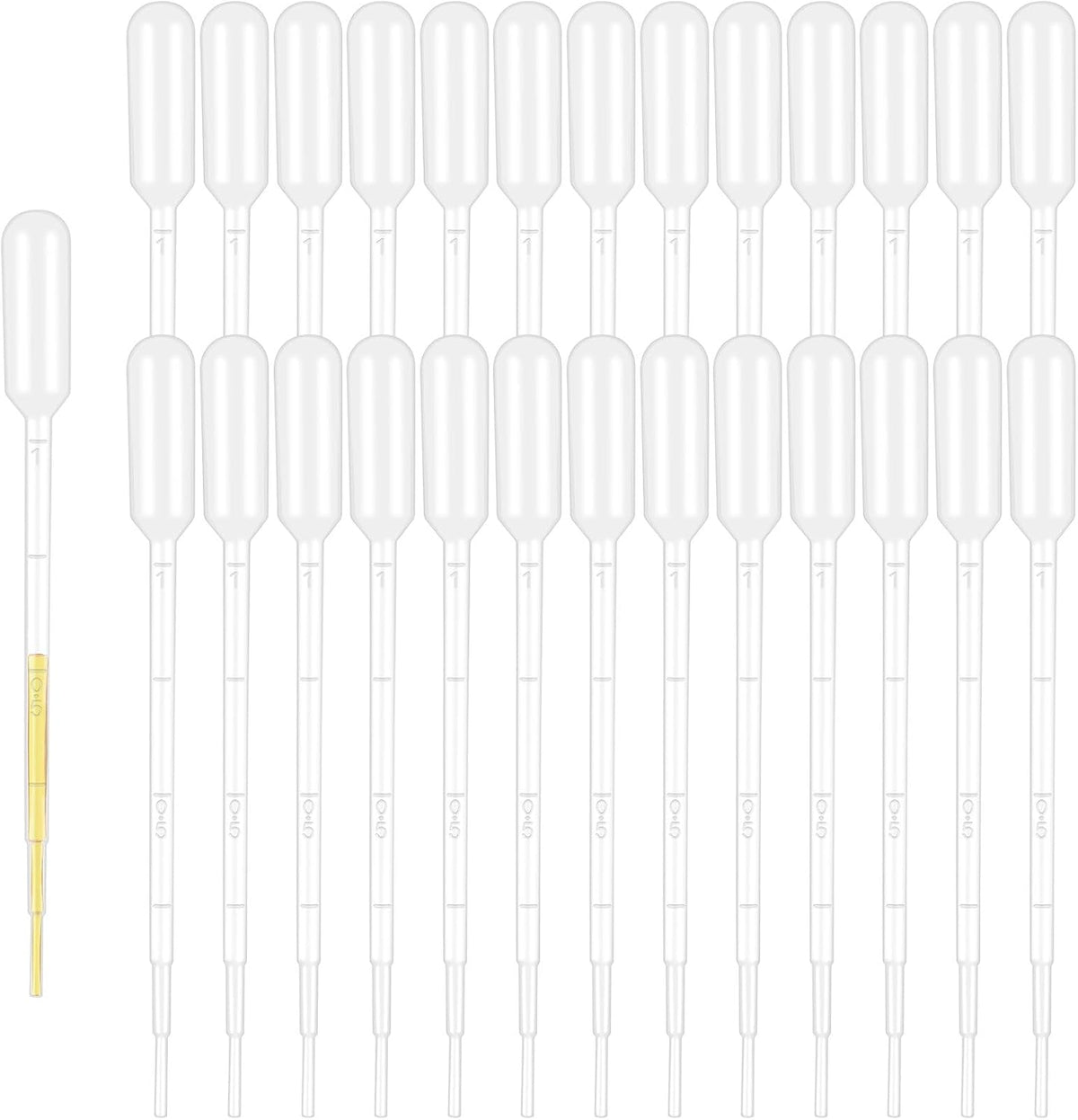 Moveland 200PCS 3ml Disposable Plastic Transfer Pipettes for Oil Lab Art
