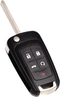 MechanMagic Remote Flip Key Fob Replacement Fits for Chevy Cruze Equinox Camaro Malibu Sonic Impala Buick Lacrosse Regal Verano Encore Allure GMC Terrain 2010-2021 Keyless Entry Control OHT01060512