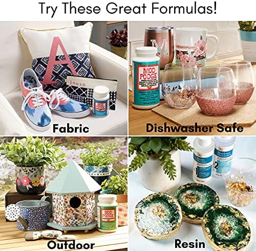 Mod Podge Gloss Sealer, Glue & Finish: All-in-One Craft Solution- Quick Dry, Easy Clean, for Wood, Paper, Fabric & More. Non-Toxic - Craft with Confidence, Made in USA, 16 oz., Pack of 1